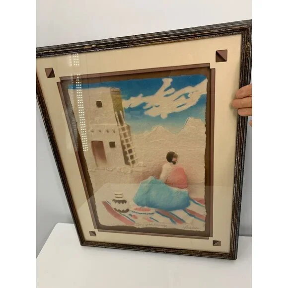 Figi Graphics Art Song Of The Morning Signed Priscillia 1992 With Original Tag